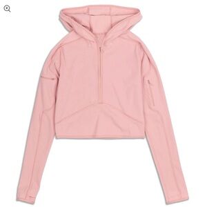 Lululemon *brand new* Break a Trail 1/2 Zip Hoodie in Pink Pastel